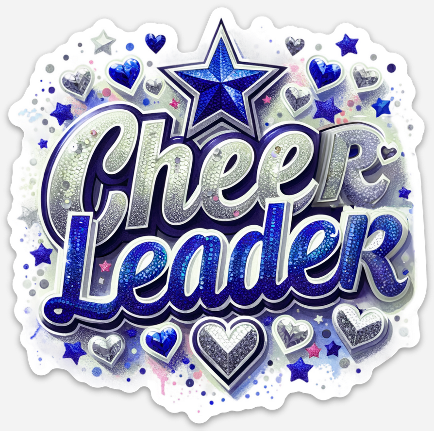 Cheerleadeer Dark Blue Sticker