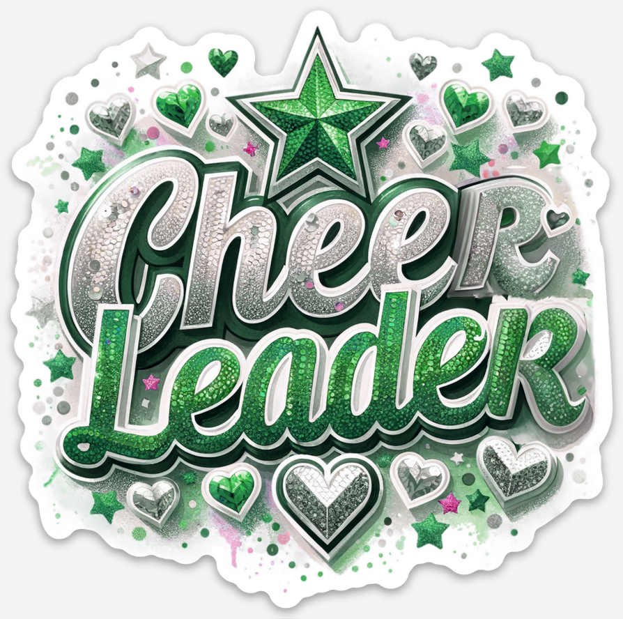 Cheerleadeer Dark Green Magnet