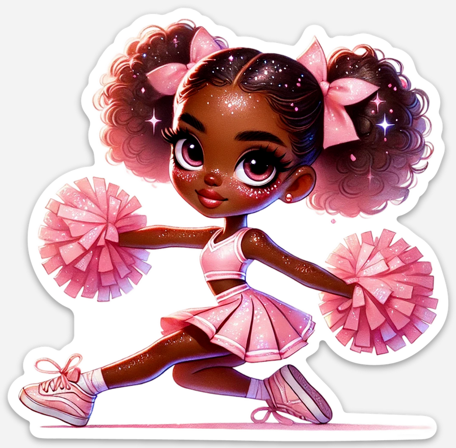 Cheerleader Pink 3 Sticker
