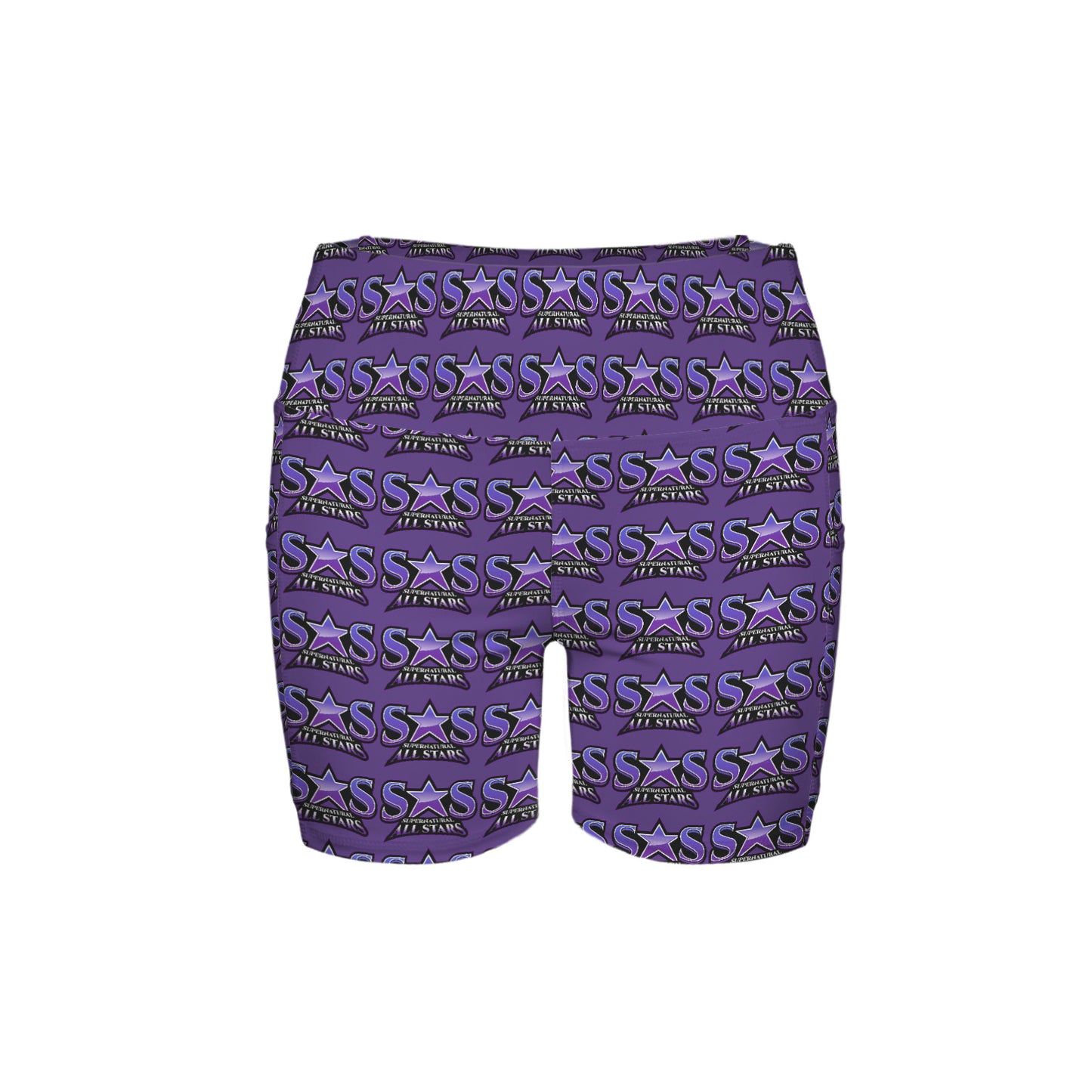 High Waist Deep Pockets Yoga Shorts