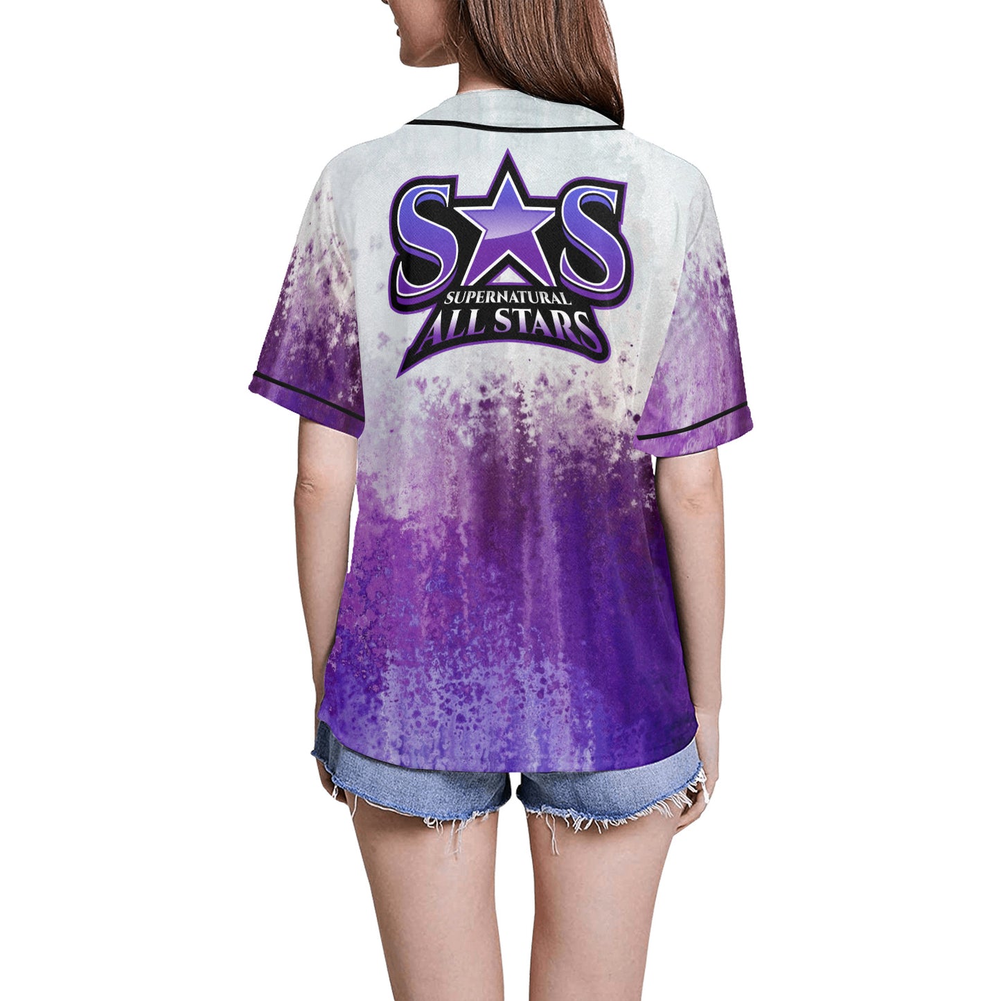 All Over Print Baseball Jersey for Women