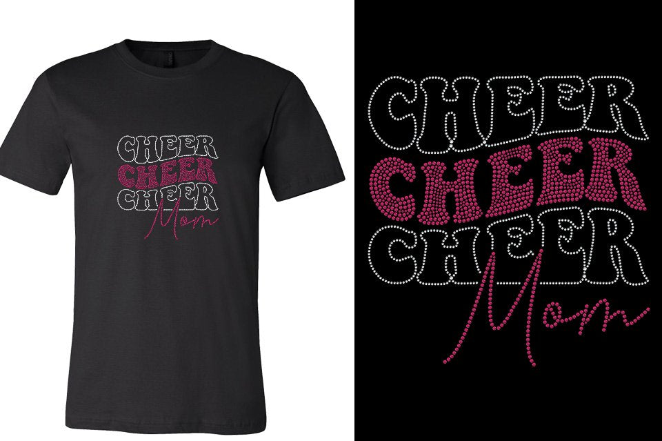Rhinestones Cheer Mom Unisex t-shirt