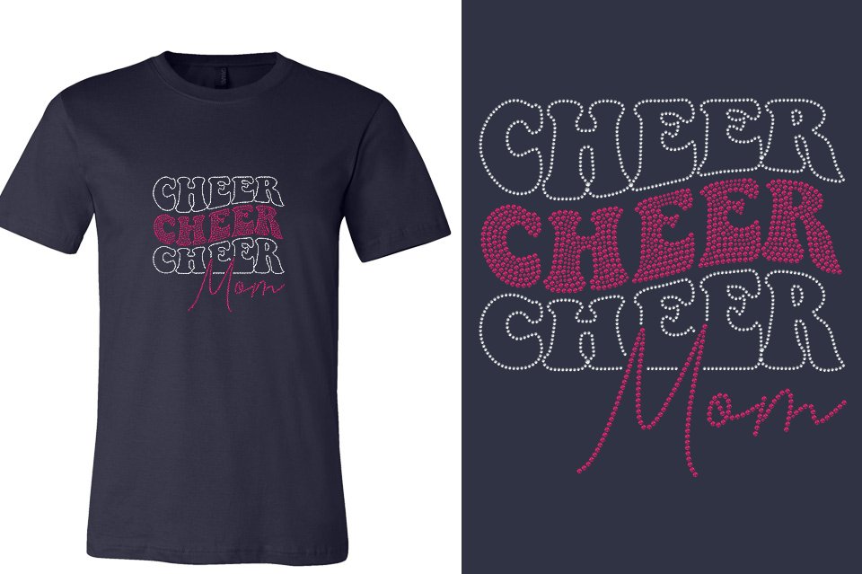 Rhinestones Cheer Mom Unisex t-shirt