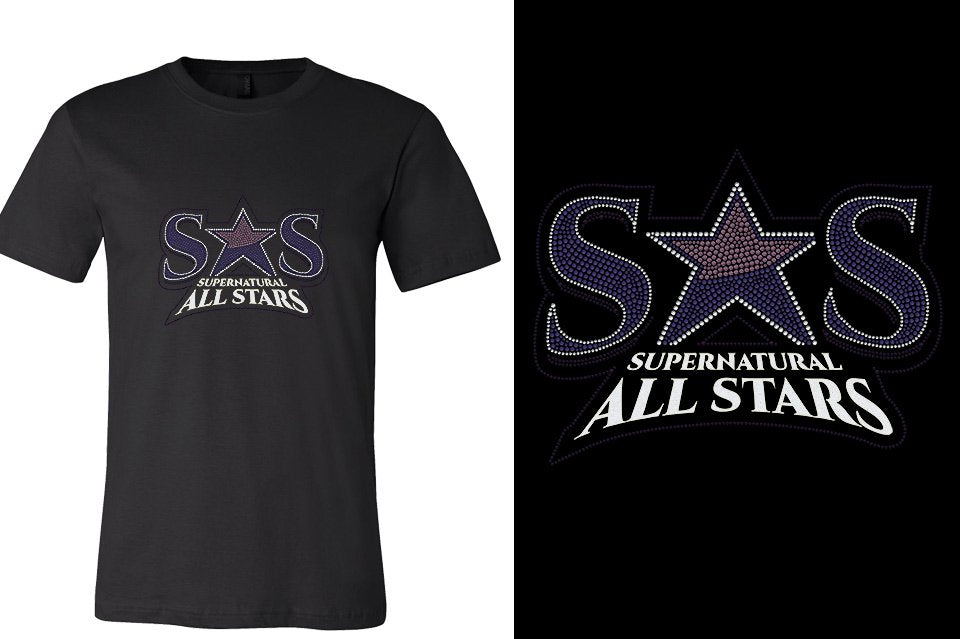 Rhinestones Supernatural Allstars - Stones Plus Glitter Unisex T-Shirt