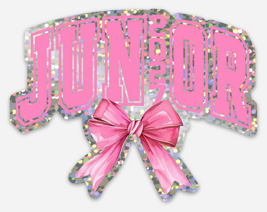 Junior 2027 Glitter Sticker