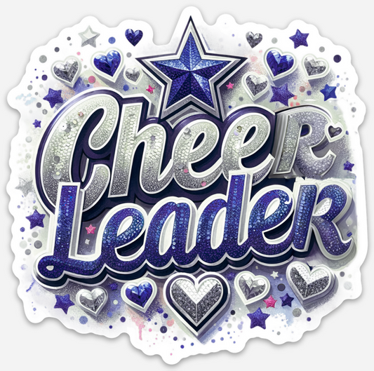 Cheerleadeer Navy Blue Sticker
