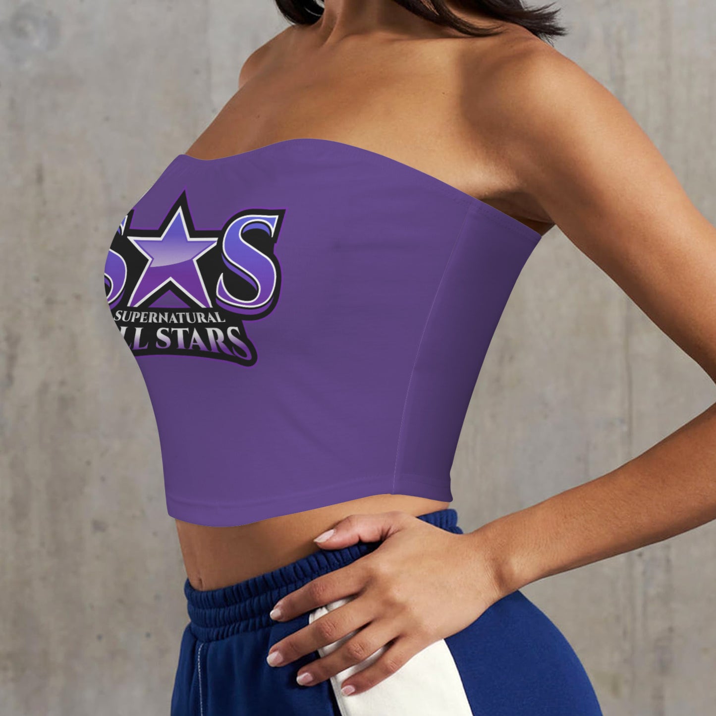 Backless Tube Crop Top