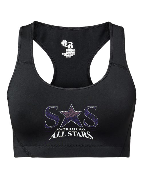 Rhinestones Supernatural Allstars - Stones Plus Glitter Women's Sports Bra