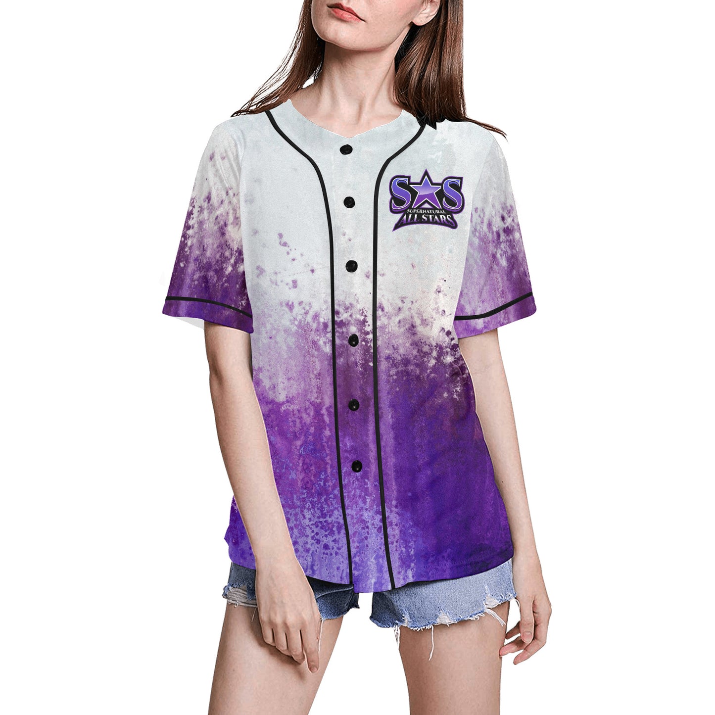 All Over Print Baseball Jersey for Women