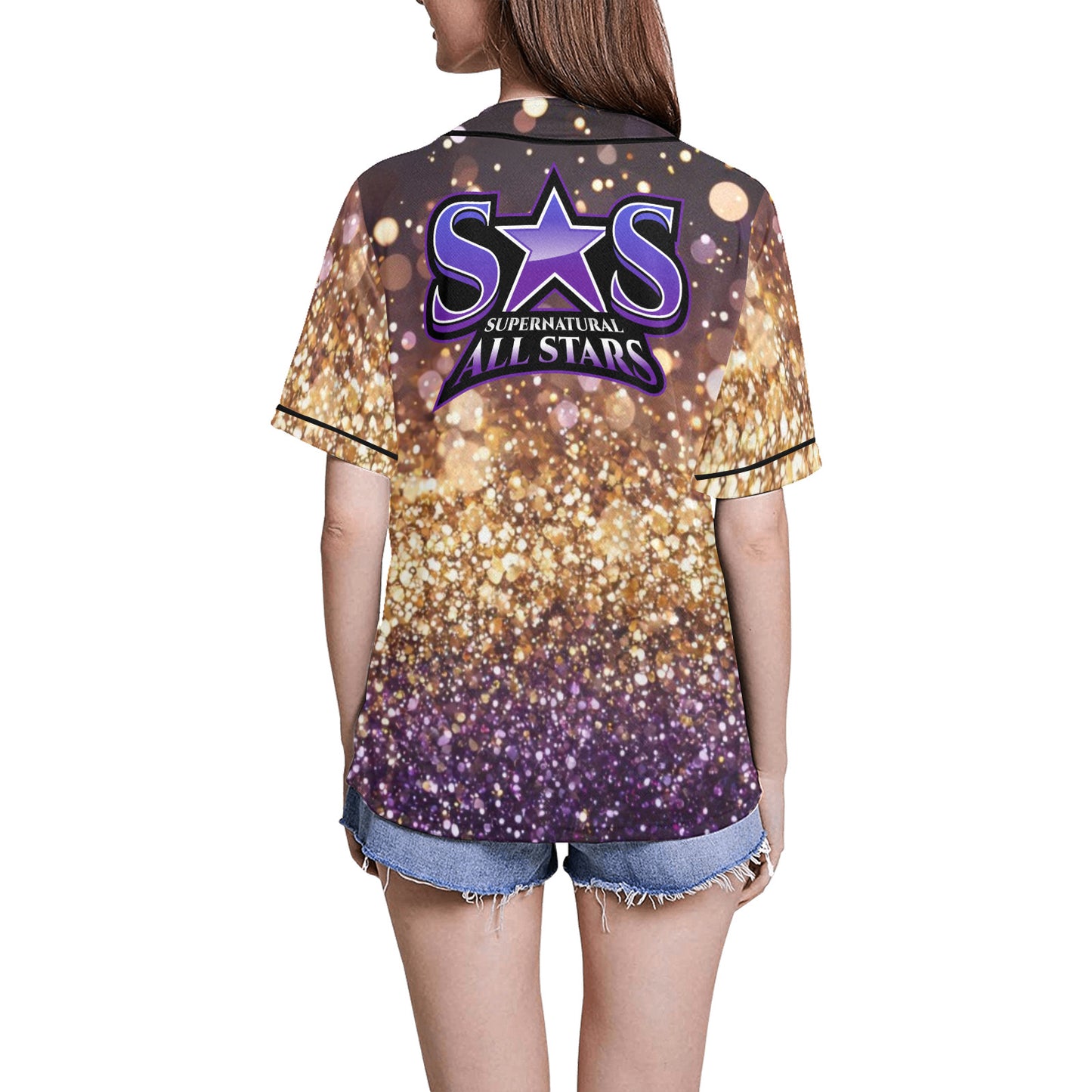 All Over Print Baseball Jersey for Women