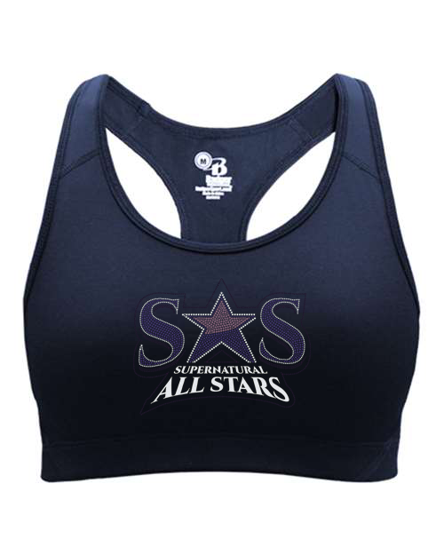 Rhinestones Supernatural Allstars - Stones Plus Glitter Girl's Sports Bra